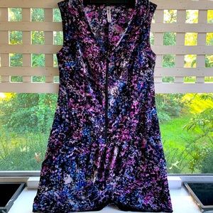 Fabletics XS floral bathing suit coverup